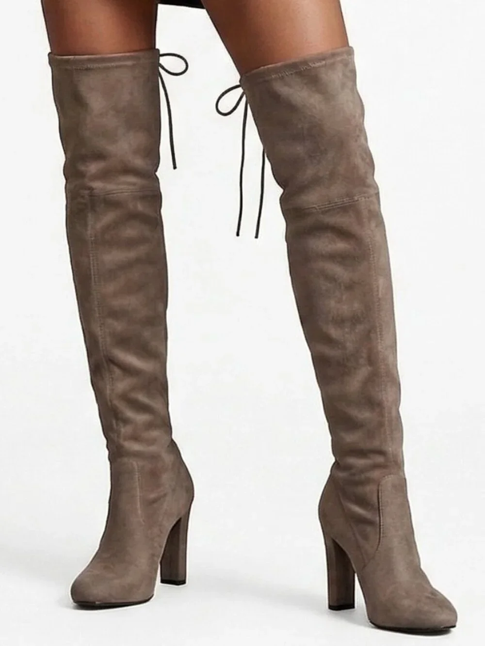 Steve Madden Over‑the‑Knee Boots Taupe Suede Size 8.5 NWT